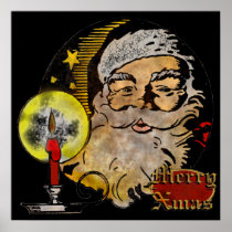 Vintage Santa Poster