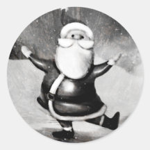 Vintage Santa Sticker