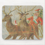 Vintage Santa's Sleigh Mouse Pads
