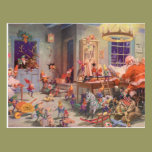 Vintage Santa's Workshop North Pole Elves and Toys postcards