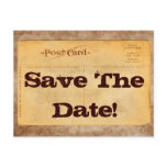 Vintage Save The Date! Invitation Postcards