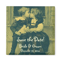 Vintage Save the Date! Refrigerator Magnets