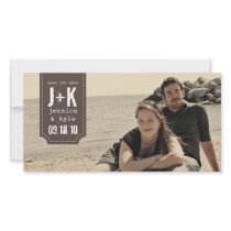 Vintage Save the Date Photo Card Template