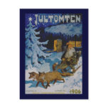 Vintage Scandinavian Christmas Postcard