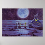 Vintage Science Fiction Aliens and Moon Rover Posters