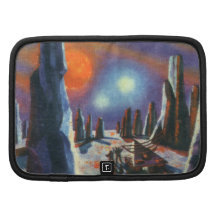 Vintage Science Fiction Aliens on a Foreign Planet Planners