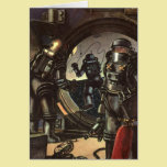 Vintage Science Fiction Astronauts on a Spacewalk cards