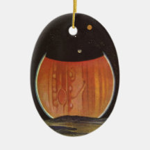 Vintage Science Fiction, Astronauts on Ganymede Ornament