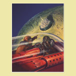 Vintage Science Fiction Flying to the Lunar Cuty postcards