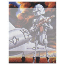 Vintage Science Fiction; Military Robot Soldiers Custom Letterhead
