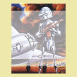 Vintage Science Fiction; Military Robot Soldiers letterhead