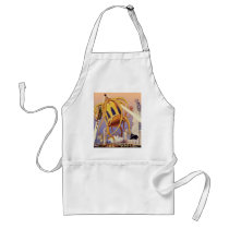 Vintage Science Fiction Octopus Alien Invasion War Aprons