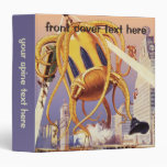 Vintage Science Fiction Octopus Alien Invasion War Binders