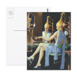 Vintage Science Fiction Spa Beauty Salon Manicures Postcard