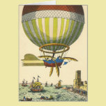 Vintage Science Fiction Steampunk Hot Air Balloon cards