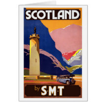 Vintage Scotland Greeting Card