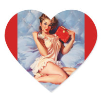 Vintage Secret Diary Gil Elvgren Pin Up Girl Stickers
