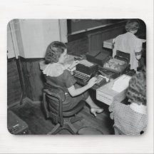 Vintage Secretaries & Typewriters Mousepad