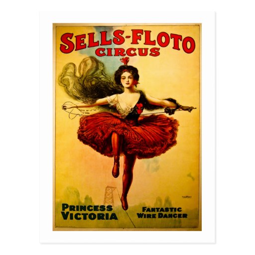Vintage Sells-Floto Circus Poster Postcards