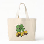 Vintage Shamrock Good Luck Tattoo Art bags