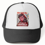 Vintage "She May Be a Bag of Trouble" Trucker Hats