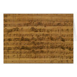 Vintage Sheet Music by Johann Sebastian Bach Greeting Cards