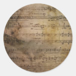 Vintage Sheet Music Stickers