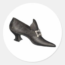 Vintage Shoe 2 Round Sticker