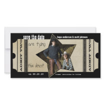 Vintage Showbill Theatre Ticket Save the Date