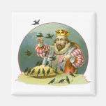 Vintage Sing a Song of Sixpence Nursery Rhyme Fridge Magnets