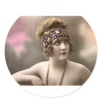 Vintage *Sitting Beauty* Stickers