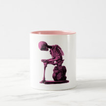 Vintage Skeleton Thinker Mugs
