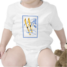 Vintage Ski Art T-shirt