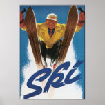 Vintage Ski Poster posters