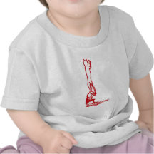 Vintage Skull Climbing in Red T-shirts