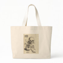 Vintage Skulls Tote Bags