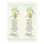 Vintage Sleeping Baby Shower Custom Favour Tag Post Card