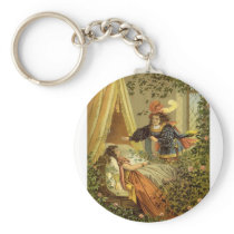 Vintage Sleeping Beauty by Carl Offterdinger Key Chain