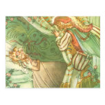 Vintage Sleeping Beauty Princess, Prince Charming Post Cards