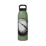 VINTAGE SOCCER BALL REUSABLE WATER BOTTLE