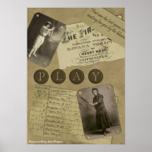 Vintage "Softball" Scrapbook Print