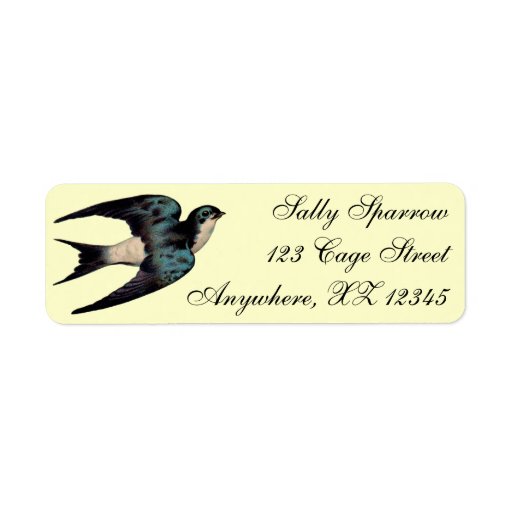 Vintage Sparrow Labels