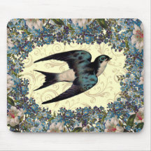 Vintage Sparrow Mousepad