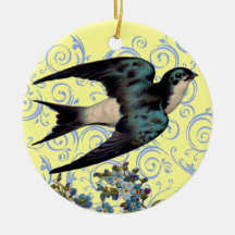 Vintage Sparrow Ornaments