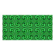 vintage spiral pattern Photo Card