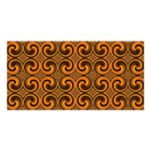 vintage spiral pattern Photo Card