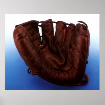 Vintage Sports; Baseball Glove Posters