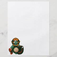 Vintage Sports; Baseball Player, Catcher Custom Flyer
