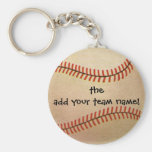 Vintage Sports; Baseball Player, Catcher Keychain