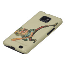 Vintage Sports Baseball Player Game Ball Home Run Samsung Galaxy S Covers
